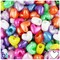 BeadTin Pearl Mix 12mm Heart (VH) Plastic Pony Beads (250pcs)